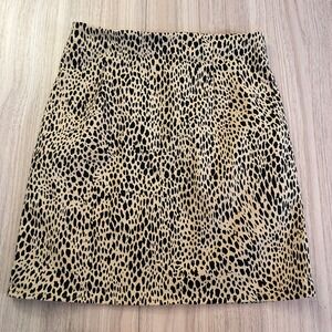 Brandy Melville Leopard Print Mini Skirt Tan Black Small